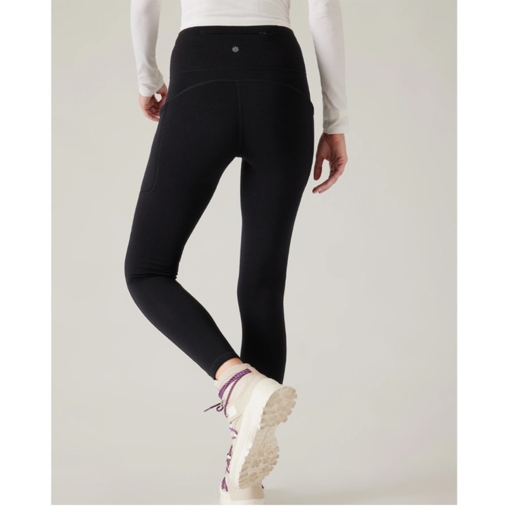 Athleta | Altitude Polartec® Stash High Rise Power Stretch Tight | Black | M - Picture 2 of 14